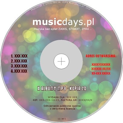 Płyta CD/DVD - nośnik MP3